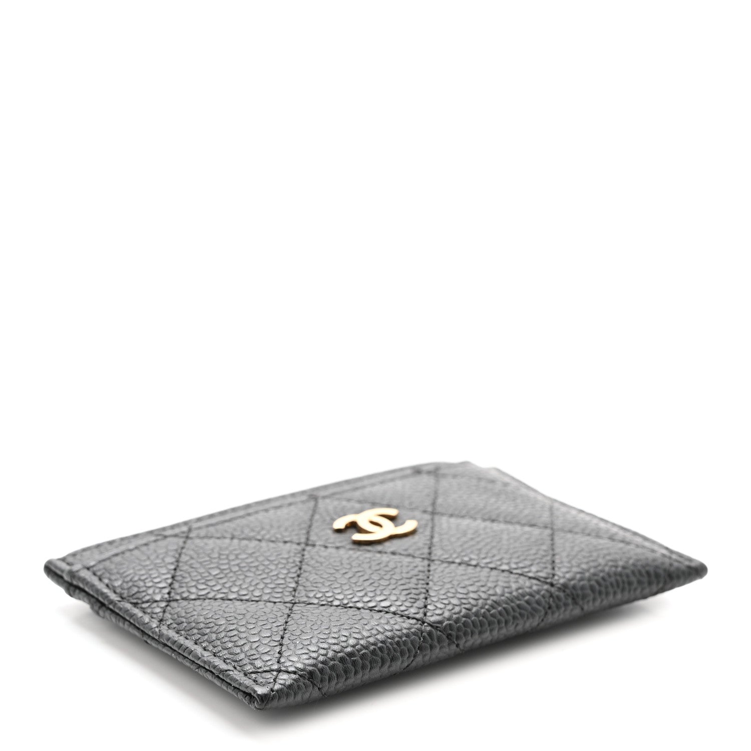 Caviar Quilted  Holder Black