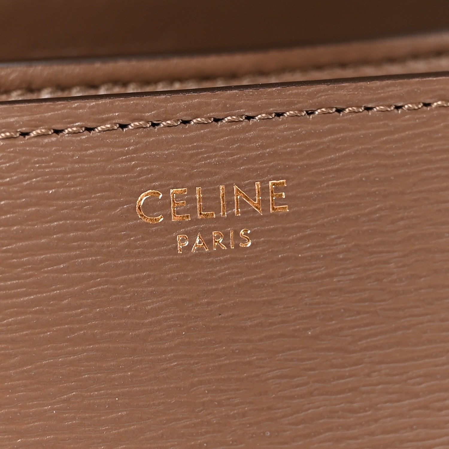 Liege Calfskin Medium Classic Box Flap Bag Taupe