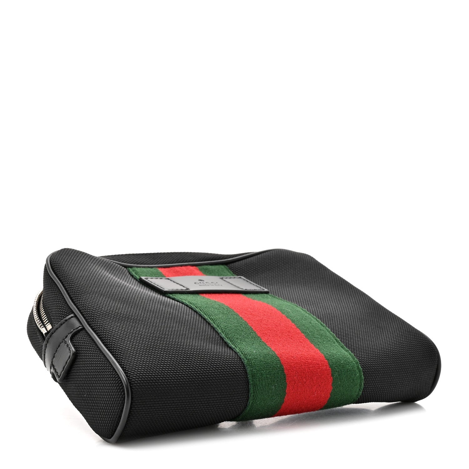 Canvas Web Slim Belt Bag Black