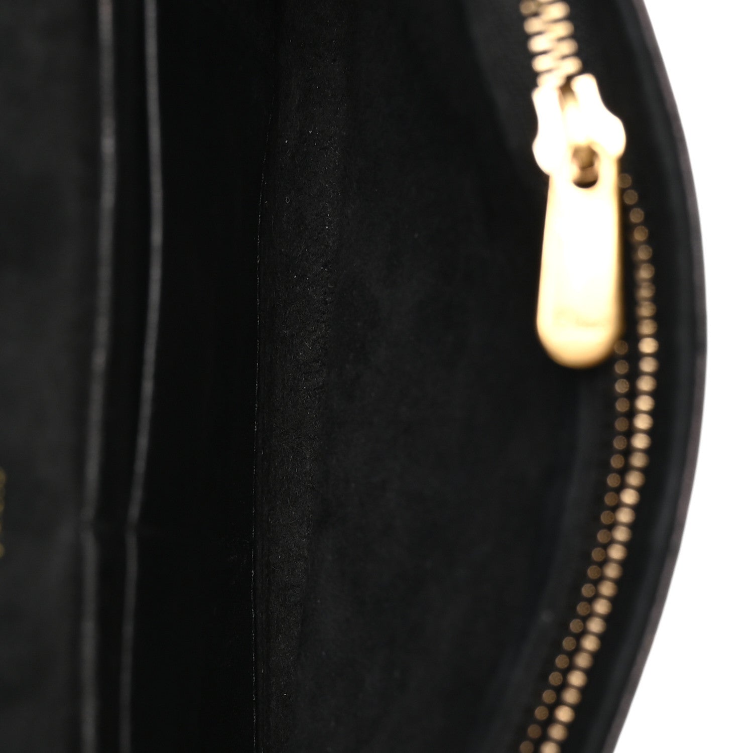 Calfskin Studded Diorama Wallet on Chain Pouch Black