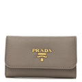 Saffiano Fiocco 6 Key Holder Argilla