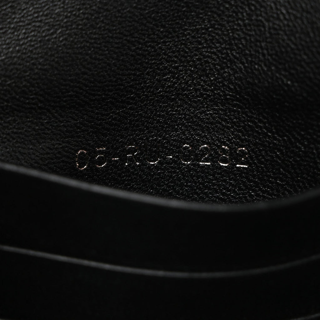 Calfskin Star Motif Macrocannage Mini Caro Bag Black