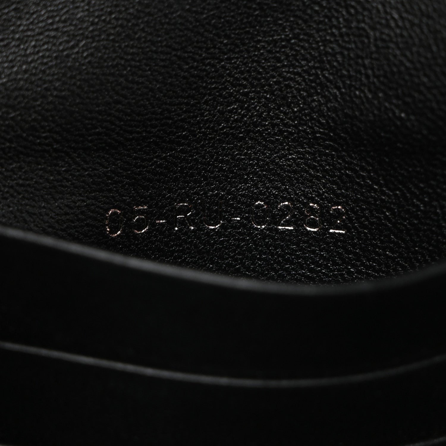 Calfskin Star Motif Macrocannage Mini Caro Bag Black