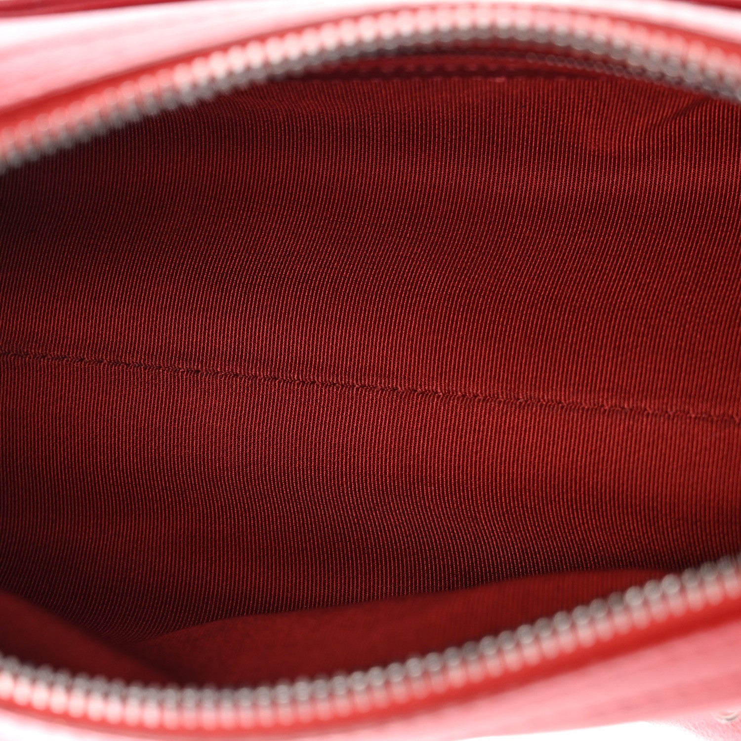 Calfskin Chain 20s Signature Bowling Bag Red