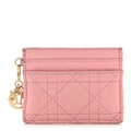 Lambskin Cannage Lady Dior Five-Slots  Holder Melacoton