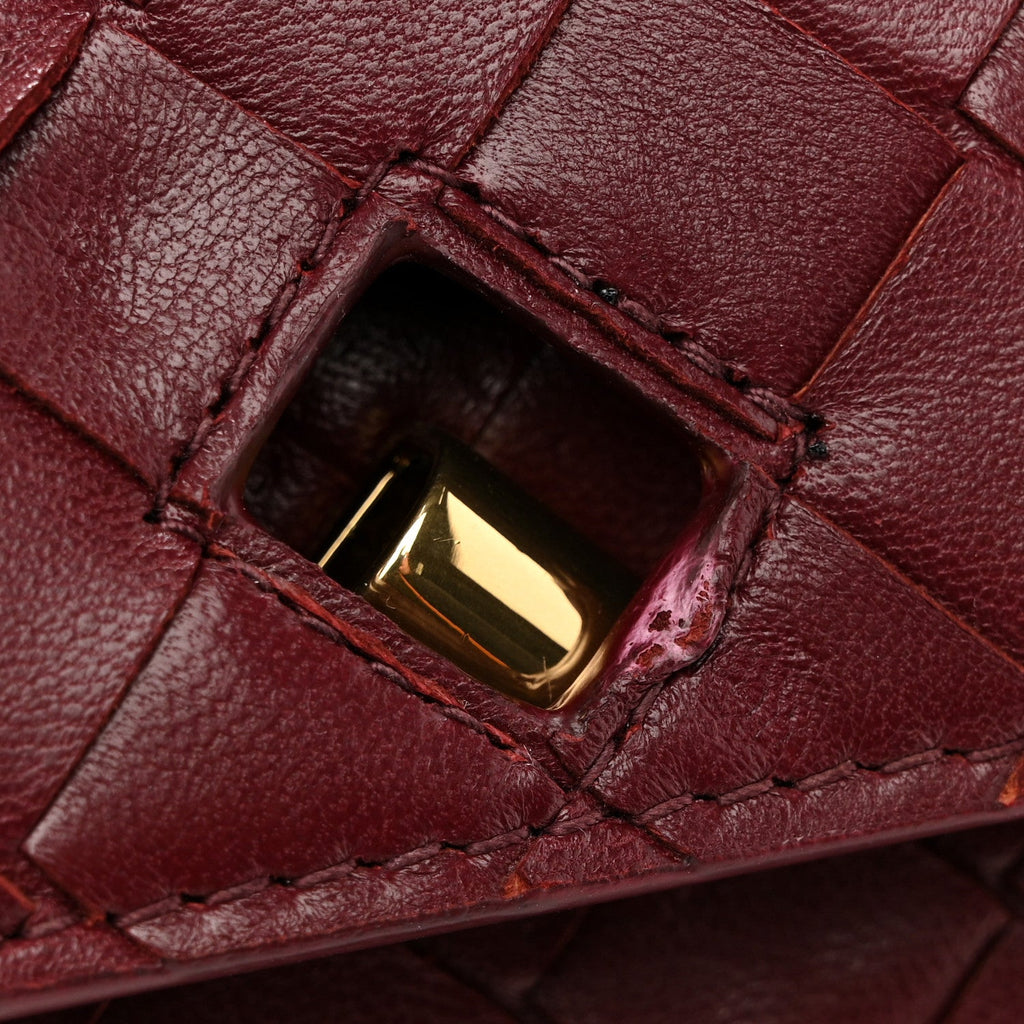 Nappa Intrecciato Long Andiamo Top Handle Clutch Barolo