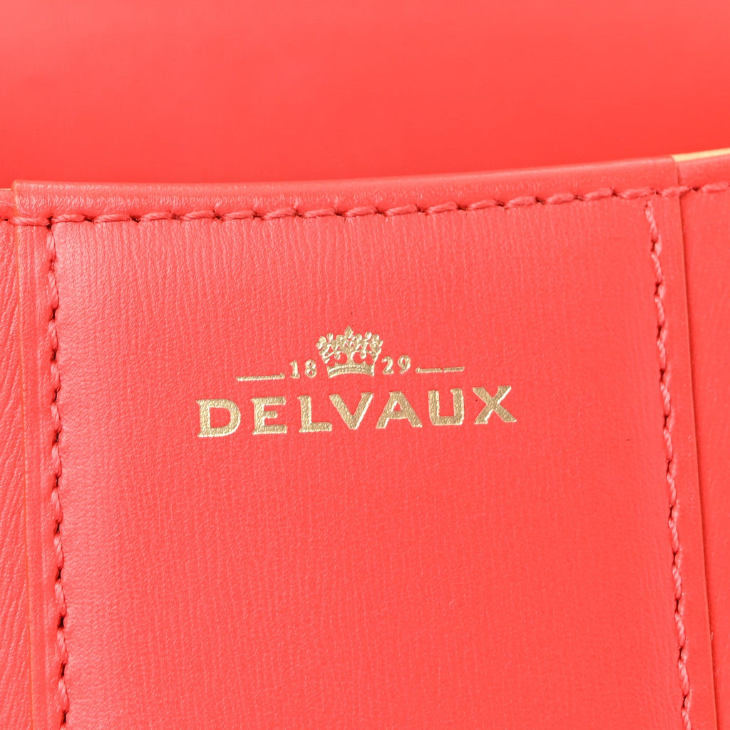 Box Calfskin Mini Brillant Satchel Coral