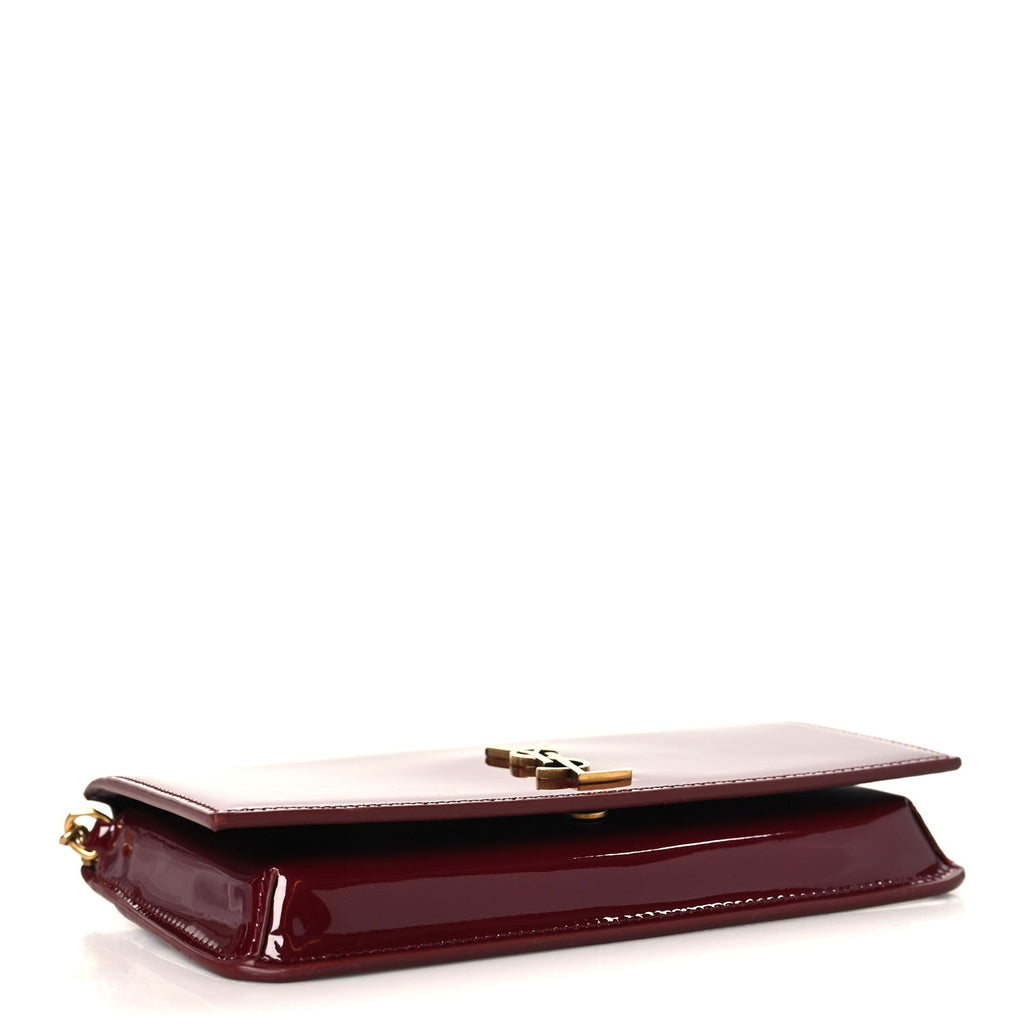 Patent Monogram Phone Holder Crossbody Chataigne
