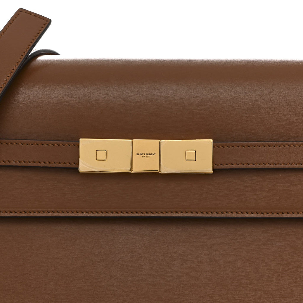 Smooth Calfskin Manhattan Shoulder Bag Brick