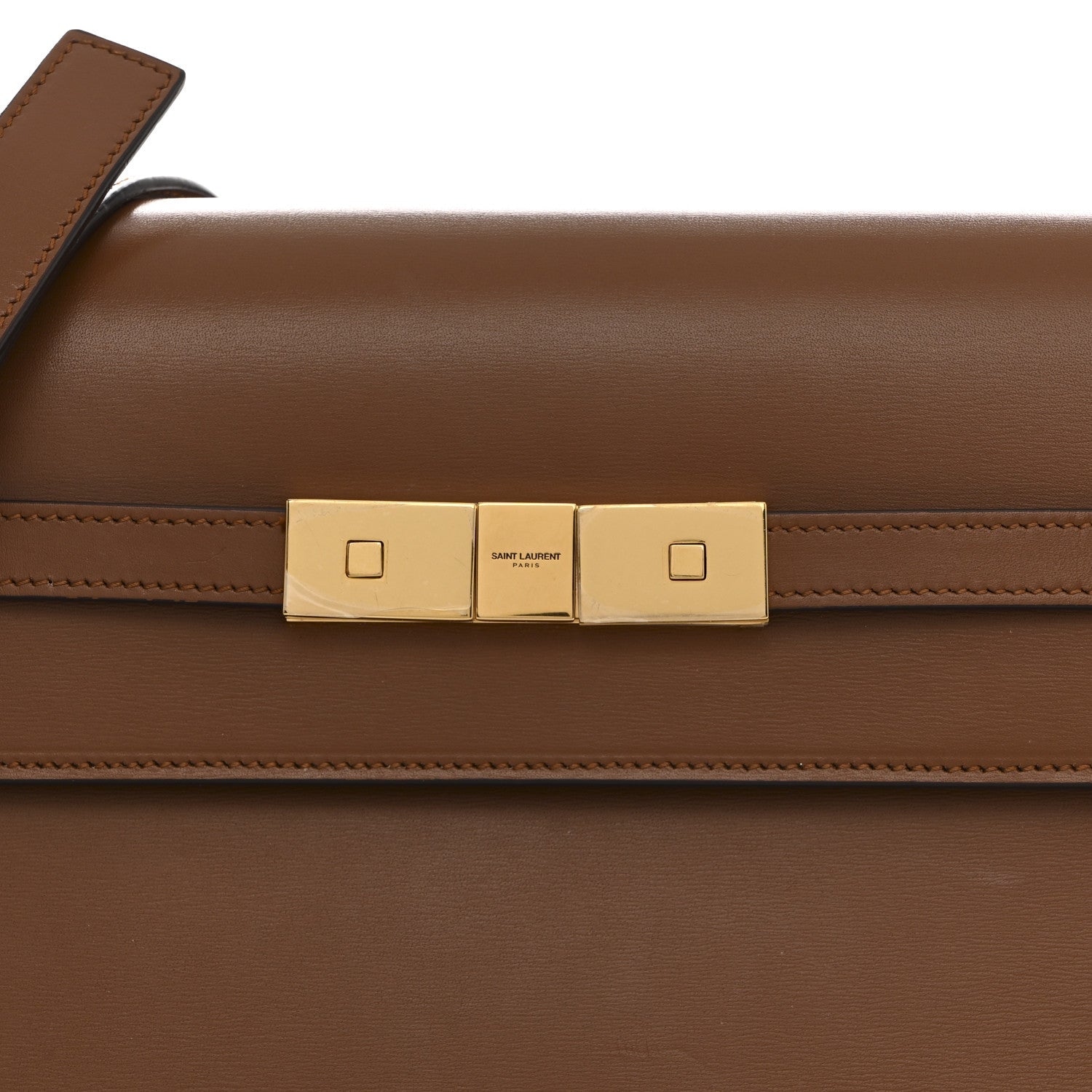 Smooth Calfskin Manhattan Shoulder Bag Brick