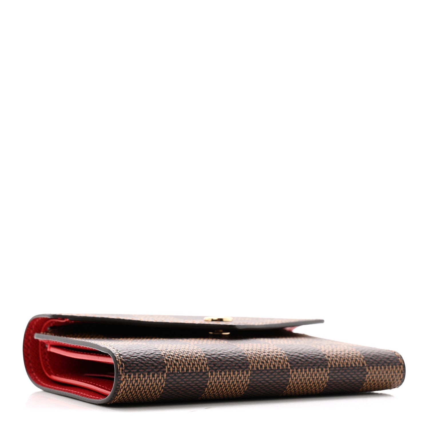 Damier Ebene Victorine Wallet Red