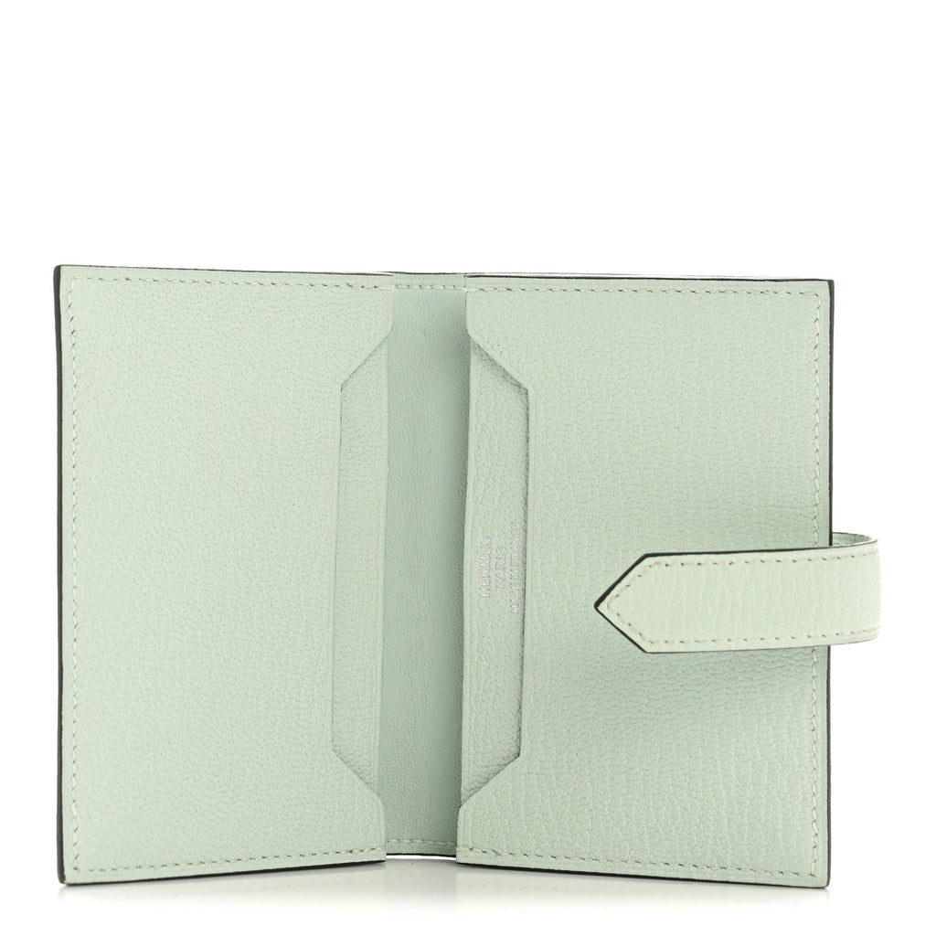 Chevre Mysore Bearn  Holder Wallet Vert Peppermint