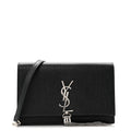 Grain De Poudre Classic Monogram Kate Tassel Chain Wallet Black