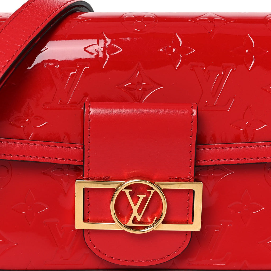 Vernis Monogram Dauphine Mini Red