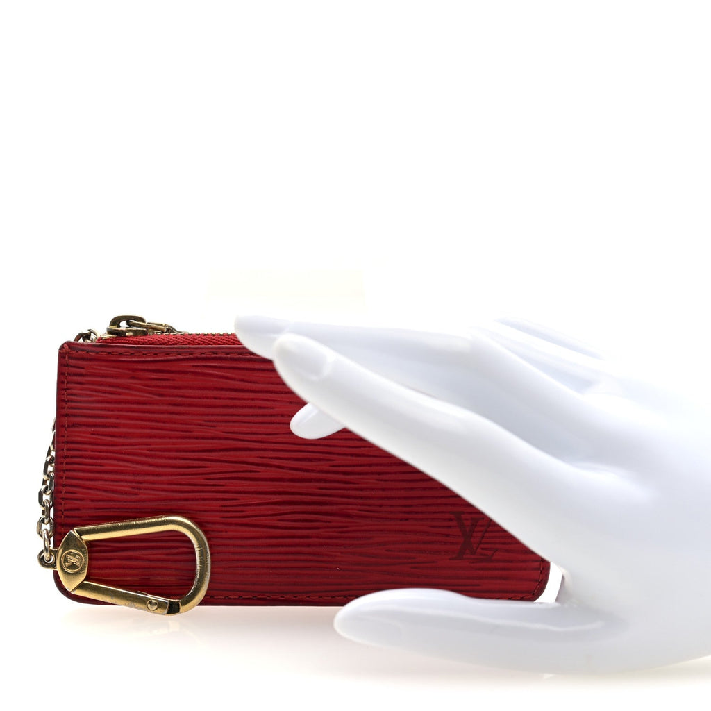 Epi Key Pouch Castillan Red