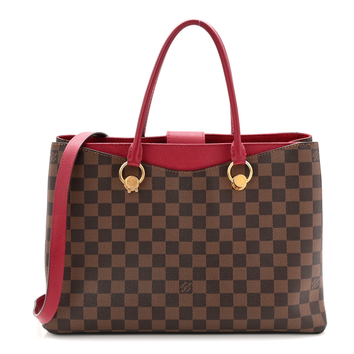 Damier Ebene LV Riverside Lie De Vin