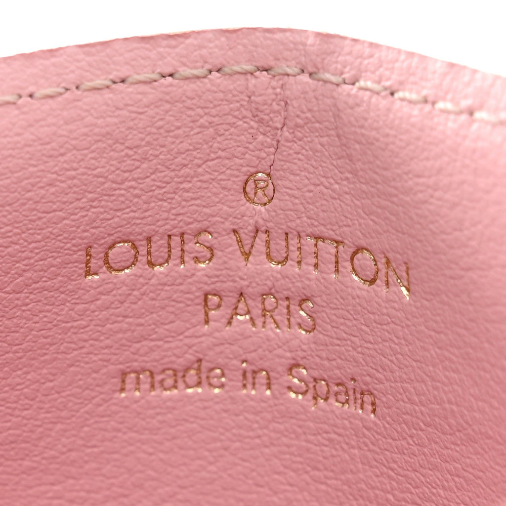 Damier Ebene Caissa  Holder Rose Ballerine