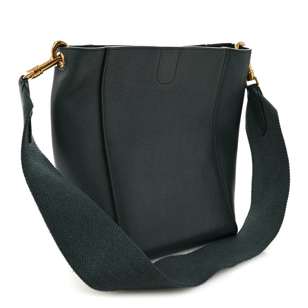 Soft Grained Calfskin Small Sangle Bucket Bag Amazone