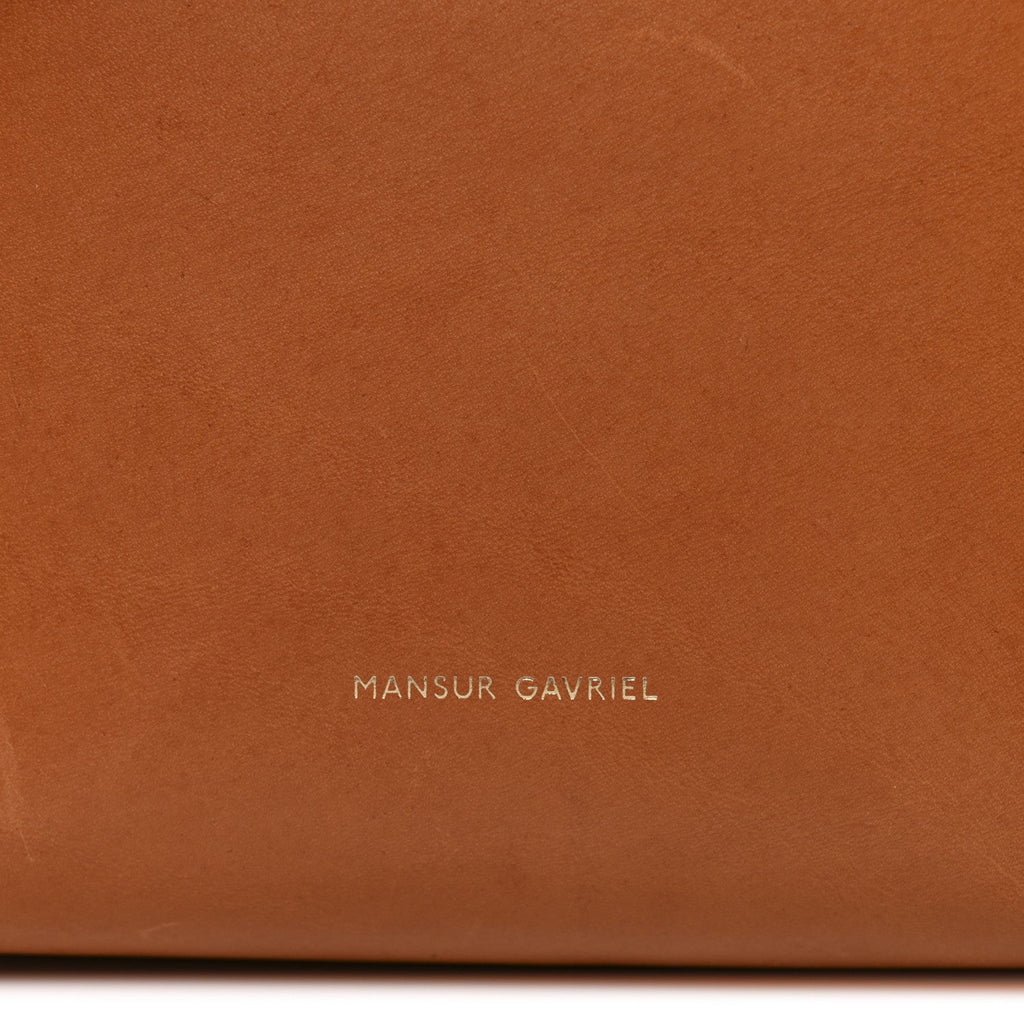 Vegetable Tanned Calfskin Mini Bucket Bag Cammello Rosa