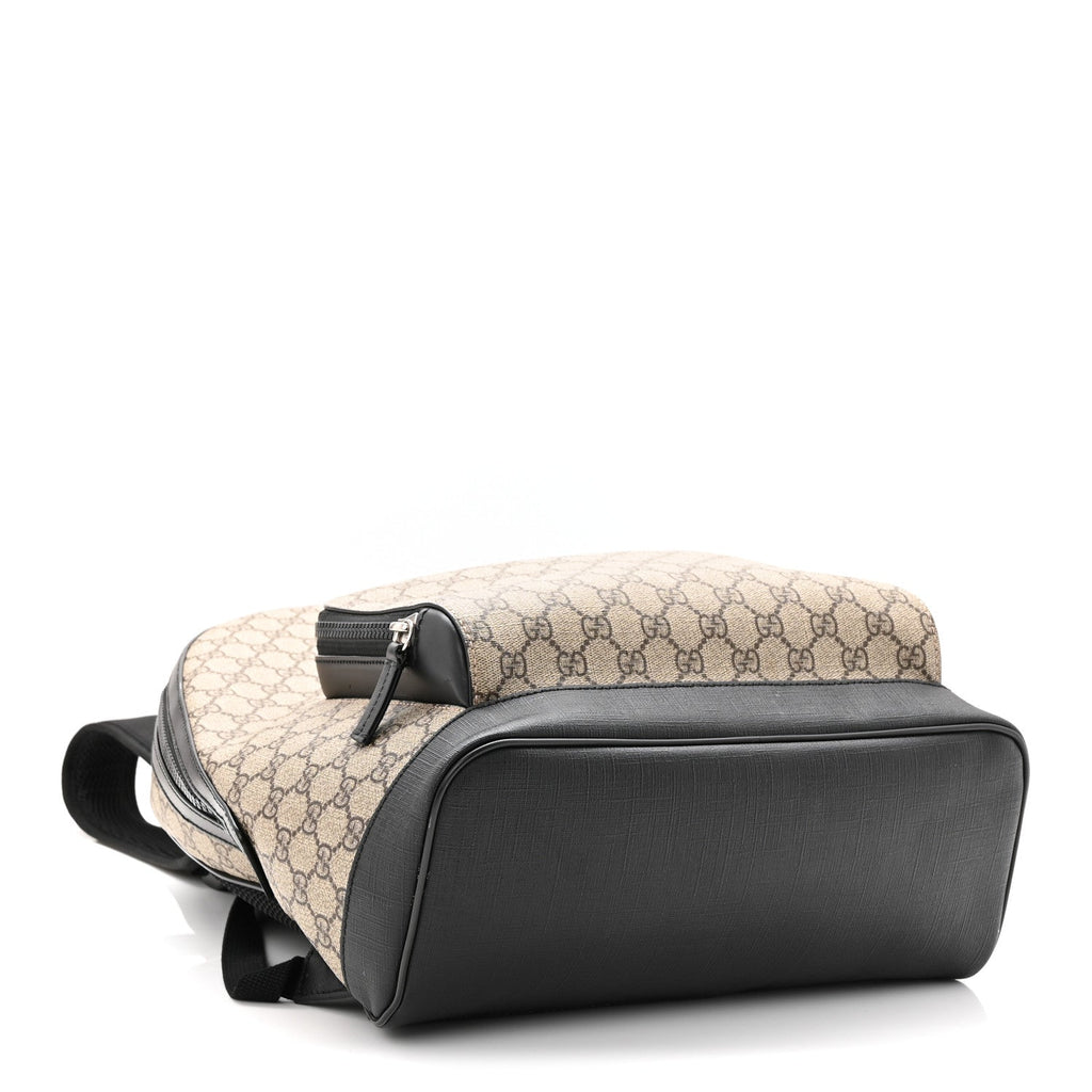 GG Supreme Monogram Medium Backpack Black
