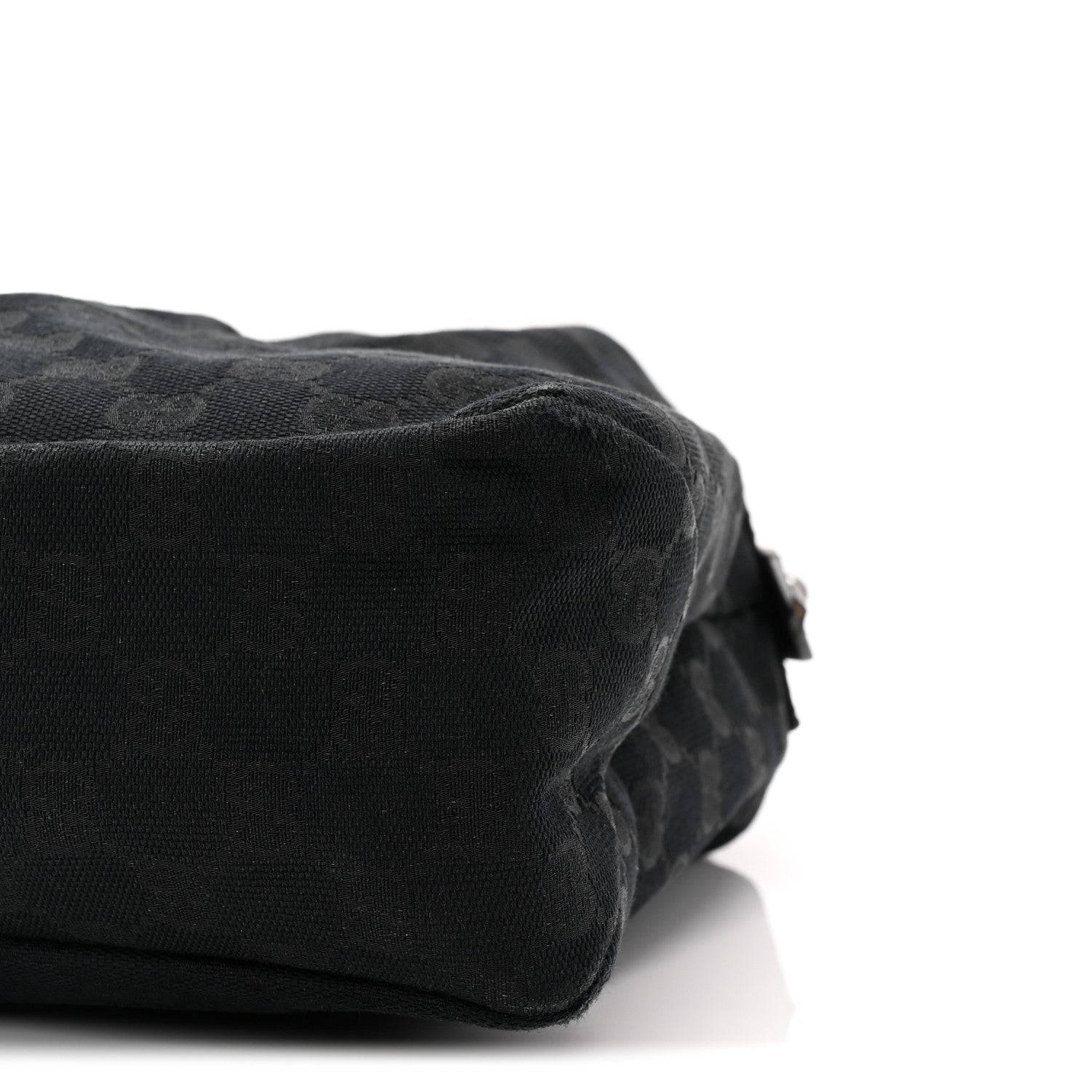 Monogram Medium Horsebit Chain Hobo Black
