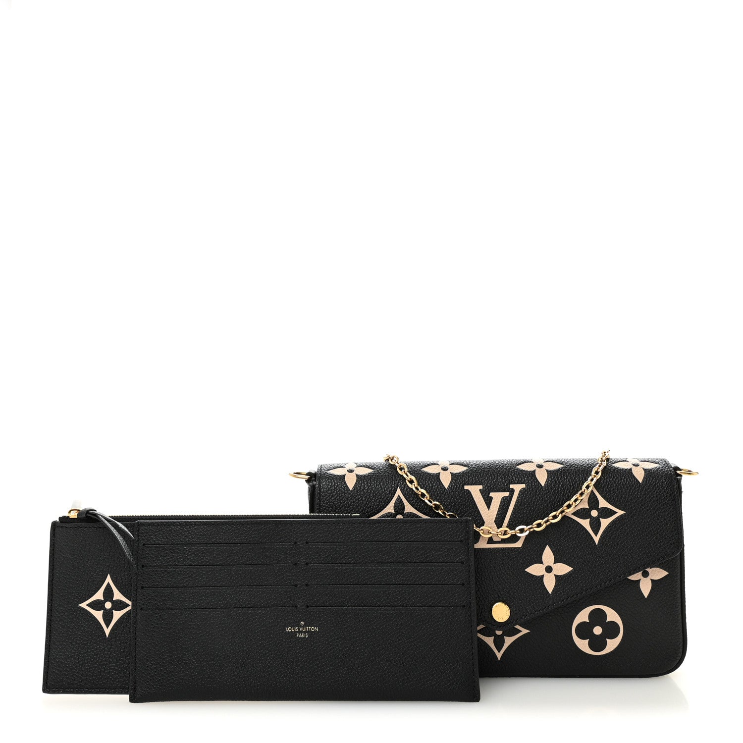 Empreinte Monogram Giant Felicie Pochette Black Beige