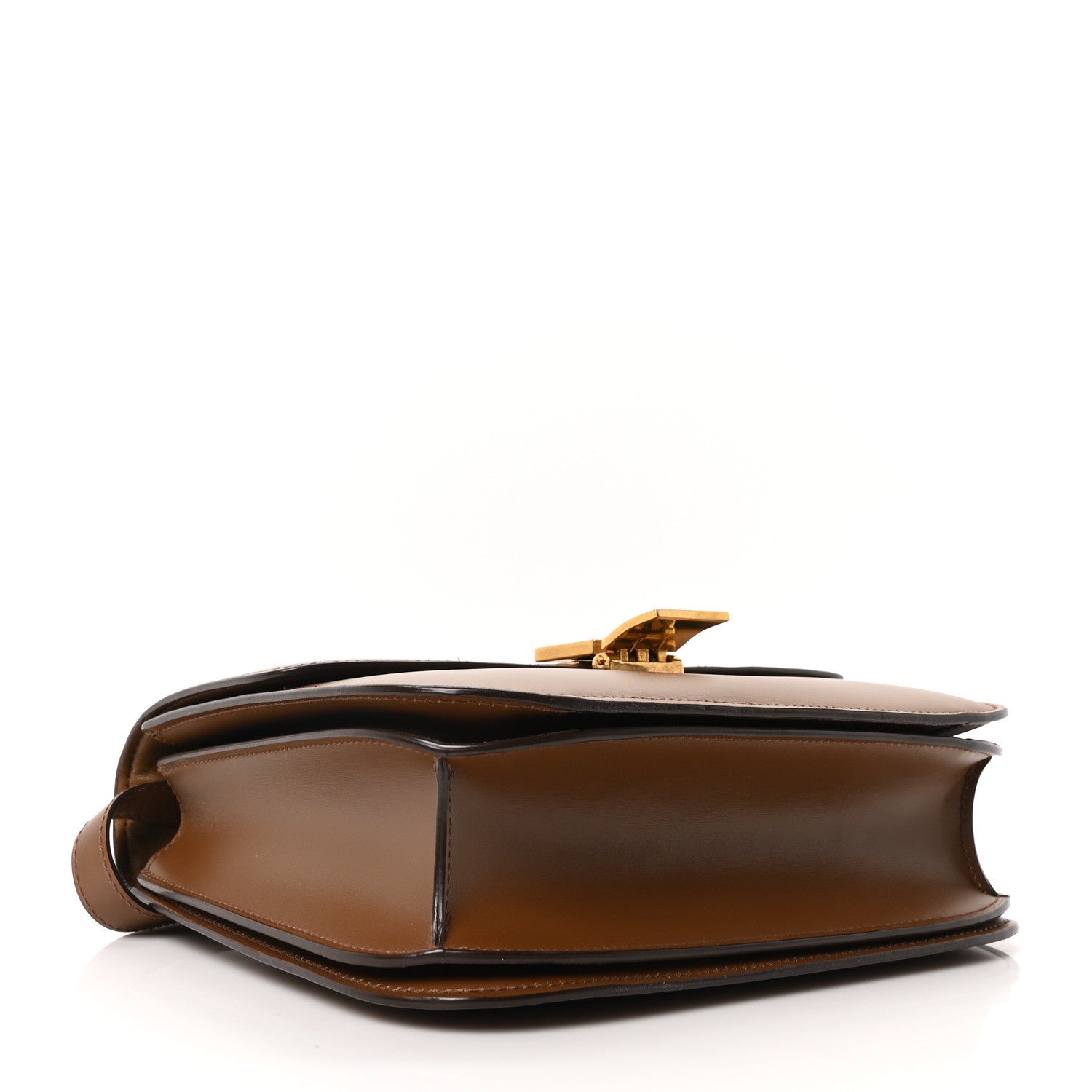 Calfskin Medium Classic Box Flap Bag Light Camel