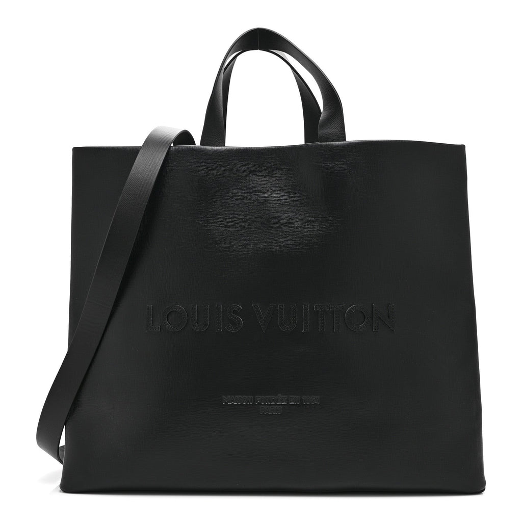 Calfskin Shopper Tote MM Black
