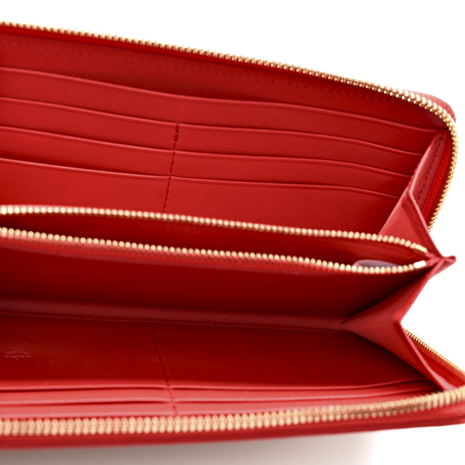 Skyoptic Visetos Zip Around Wallet Cognac Red