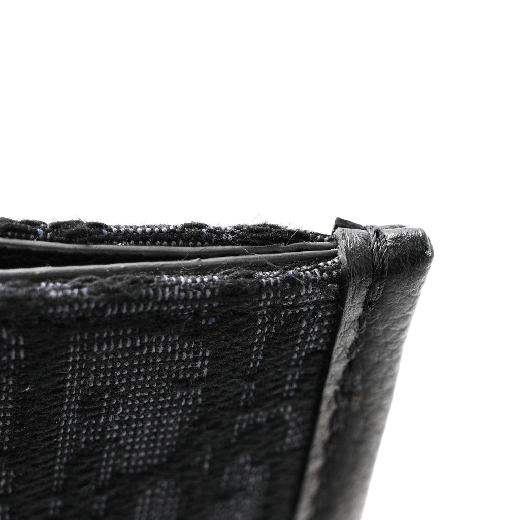 Oblique Grained Calfskin East West Tote Black
