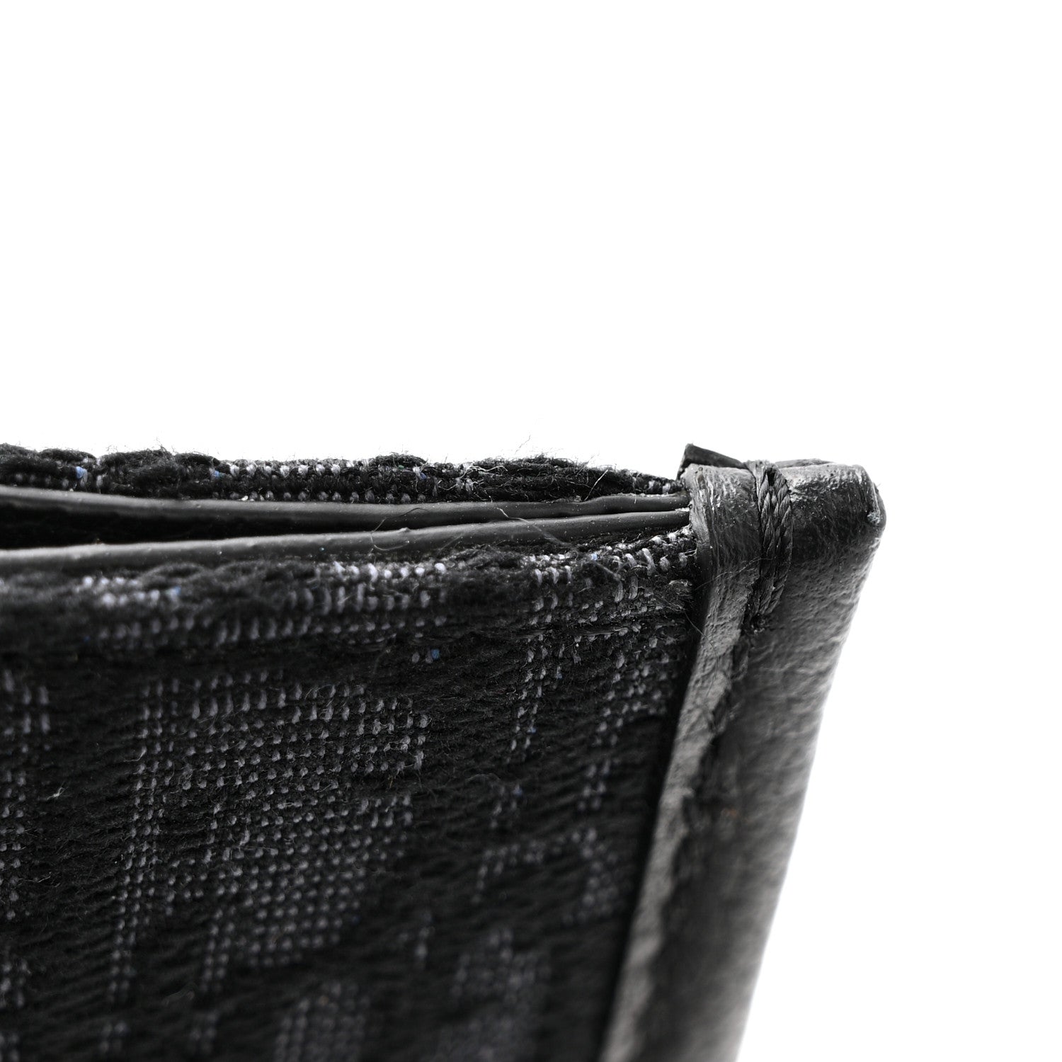 Oblique Grained Calfskin East West Tote Black