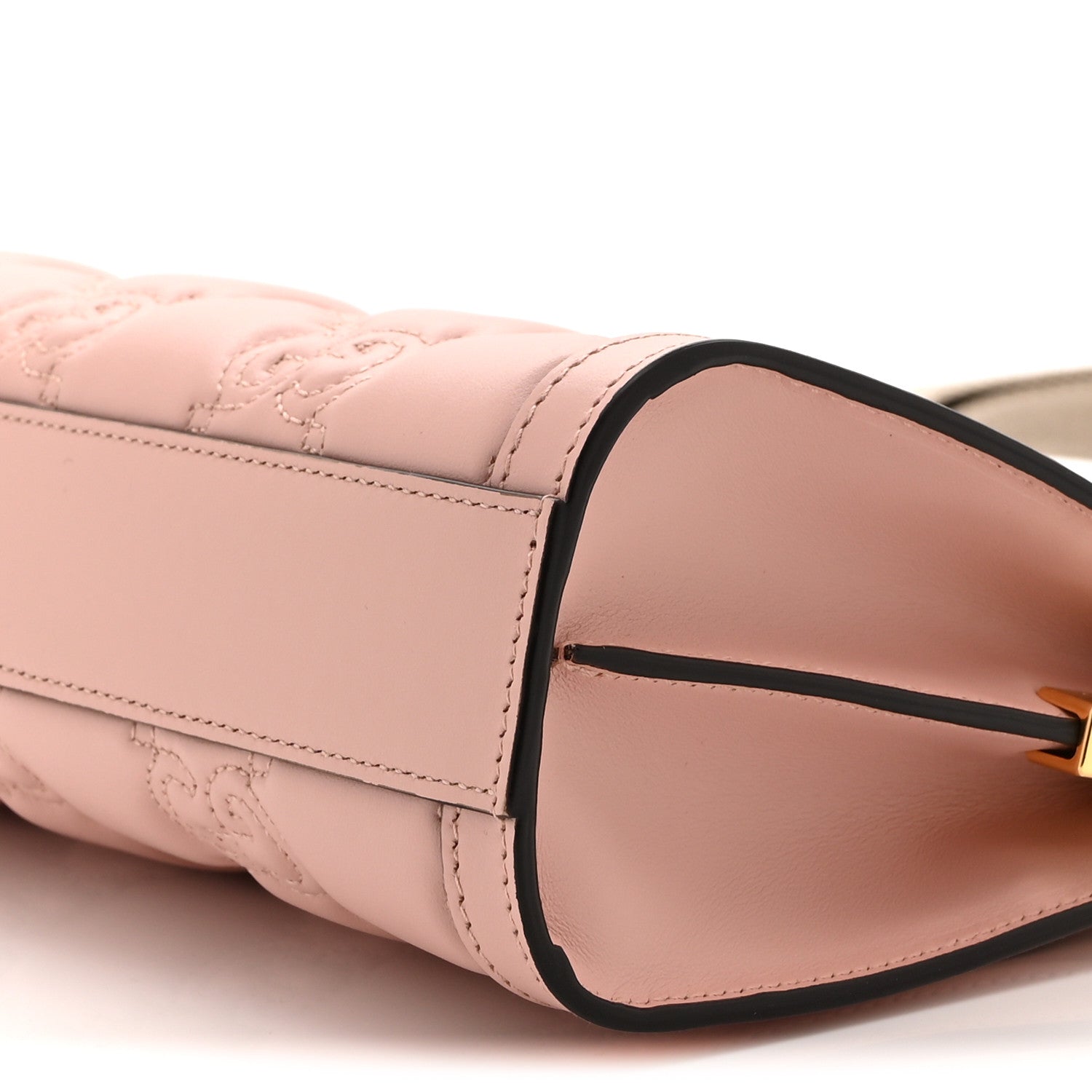Calfskin GG Matelasse Small Slim Chain Shoulder Bag Perfect Pink Natural