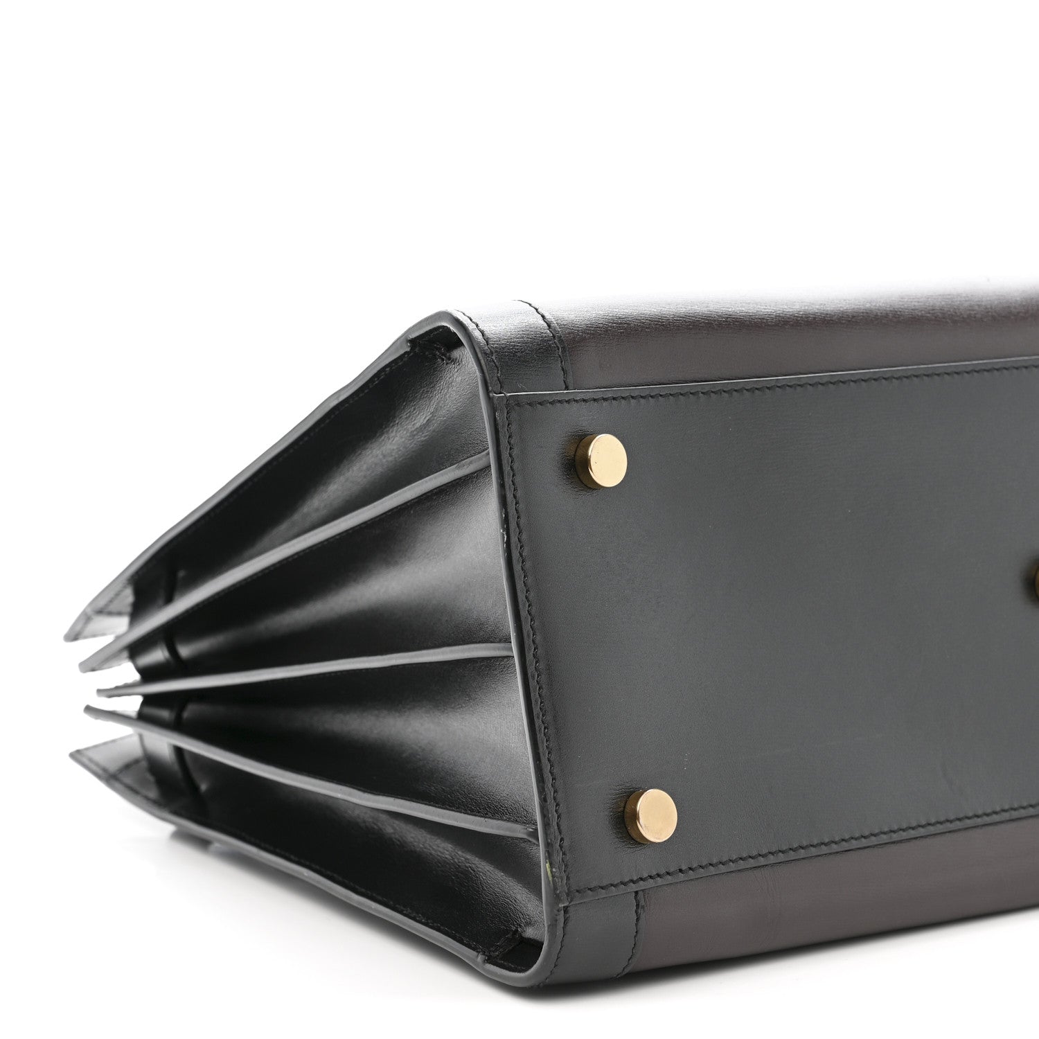 Calfskin Bi-Color Small Sac De Jour Burgundy Black