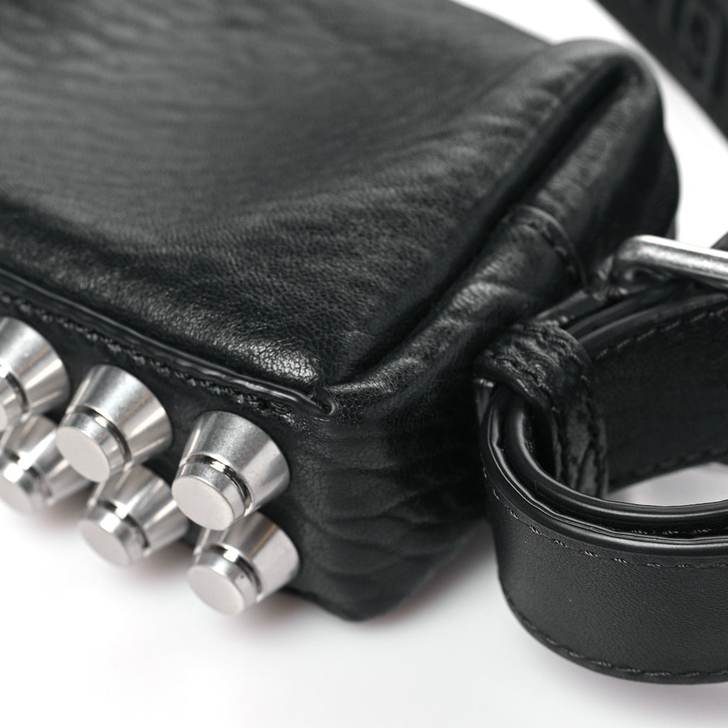 Primal Lambskin Mini Ricco Shoulder Bag Black