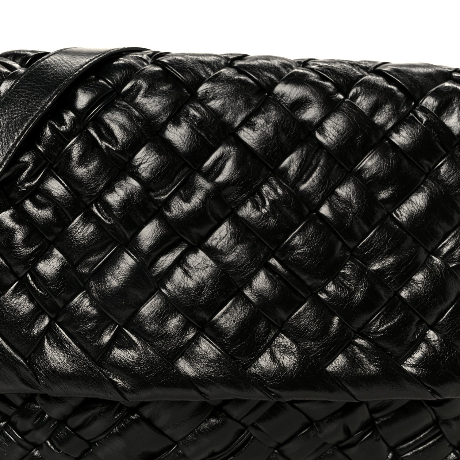 Calfskin Intreccio Kalimero Messenger Black