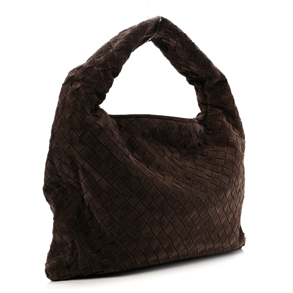 Suede Intrecciato Small Hop Fondant