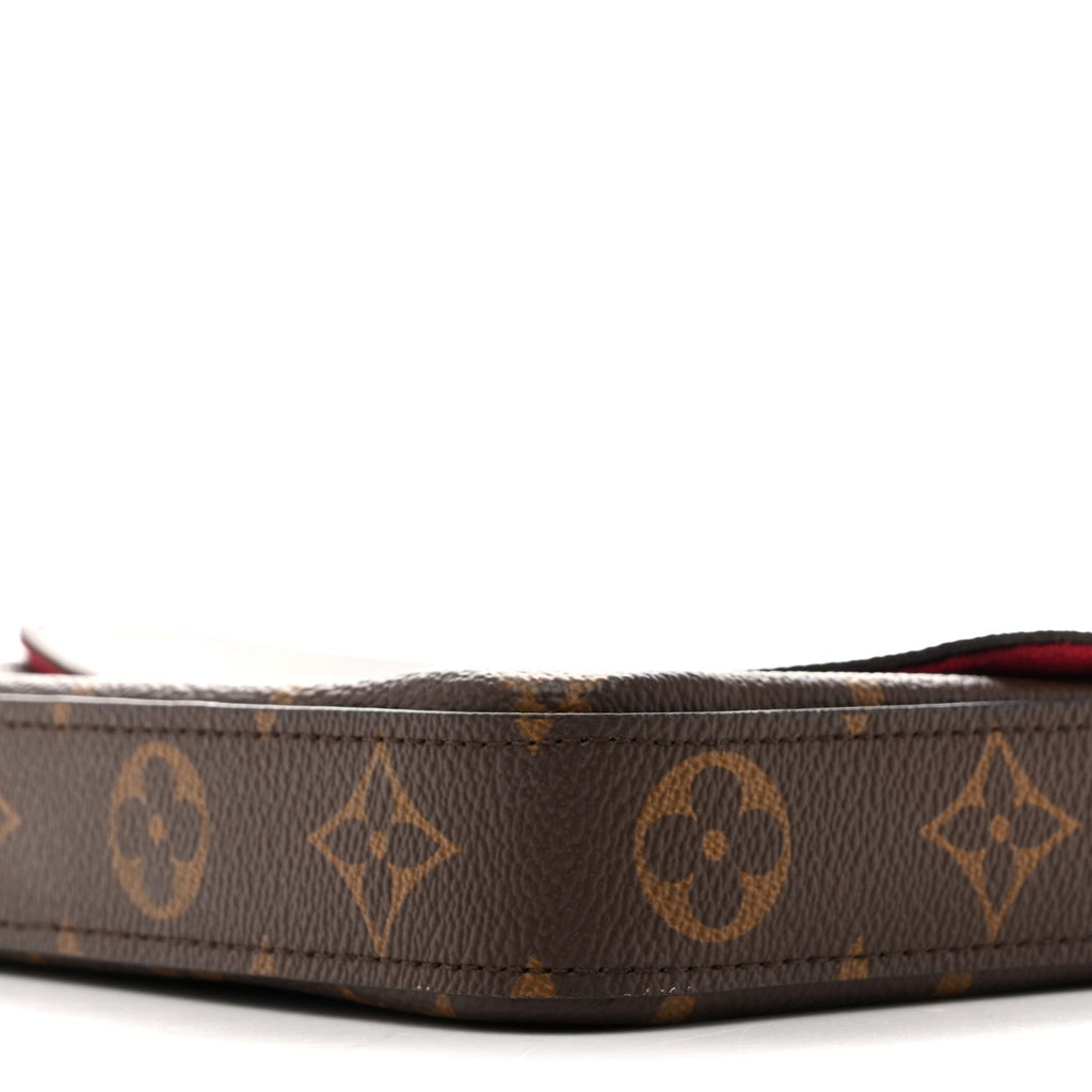 Monogram Pochette Felicie Chain Wallet Fuchsia