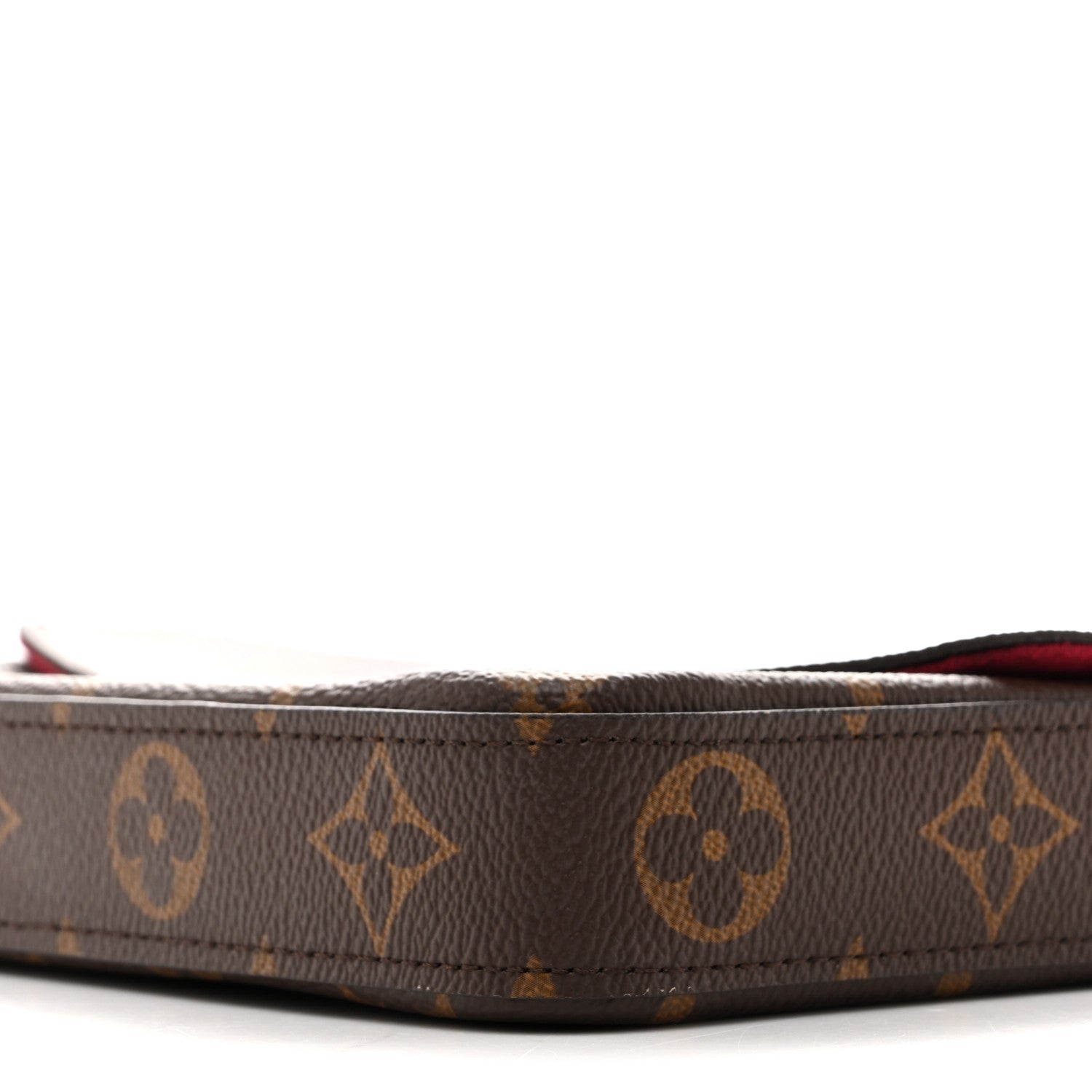 Monogram Pochette Felicie Chain Wallet Fuchsia