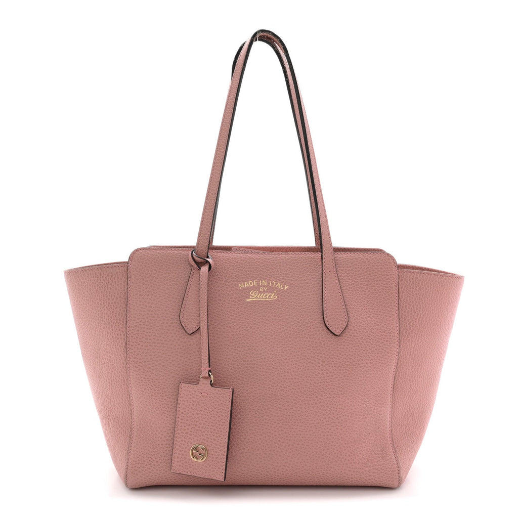 Dollar Calfskin Small Swing Tote Soft Pink
