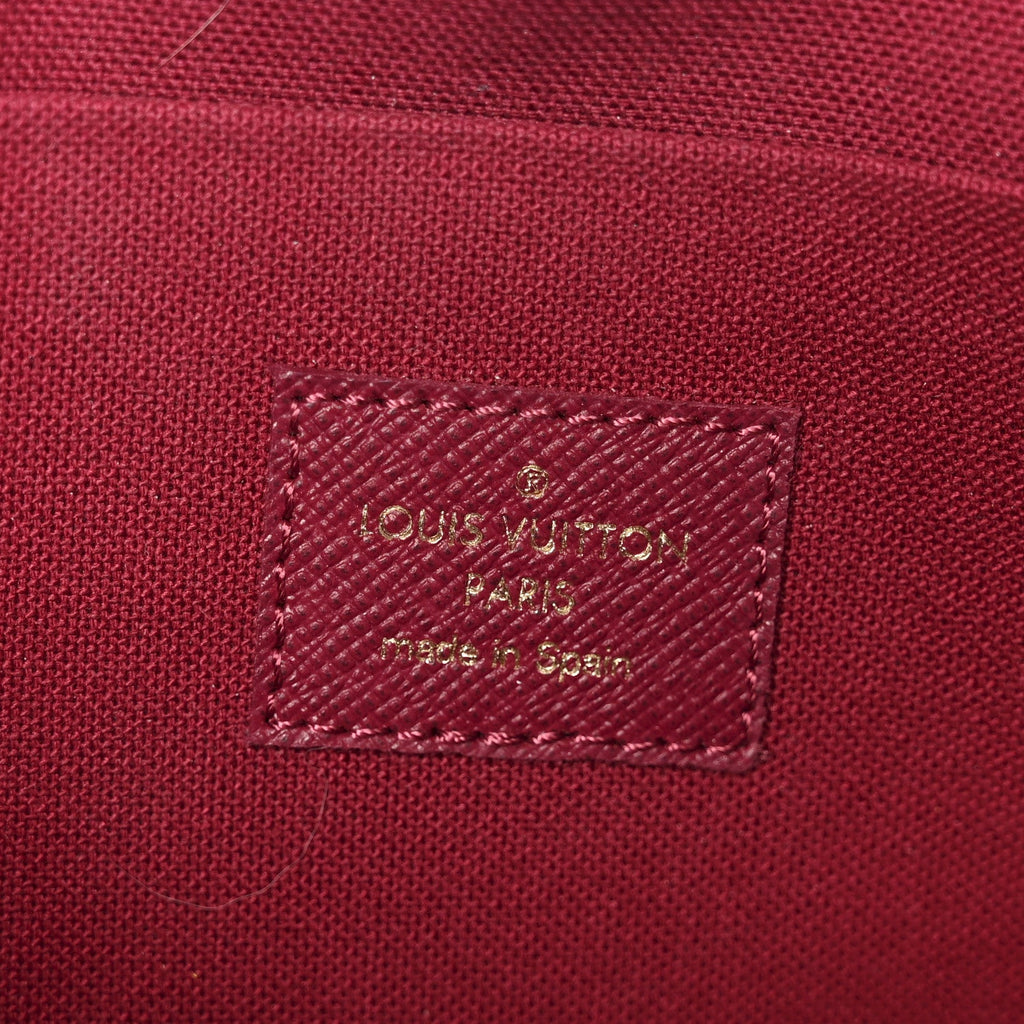 Monogram Pochette Felicie Chain Wallet Fuchsia