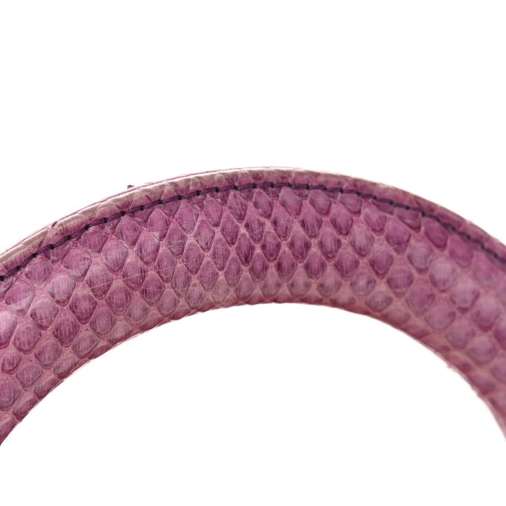 Snakeskin Medium Lady Dior Purple