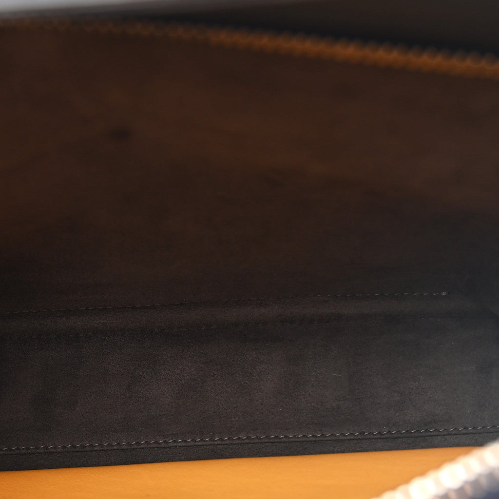 Vitello Baltico Dolce DotCom Satchel Navy Yellow