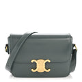Shiny Calfskin Teen Triomphe Petrol