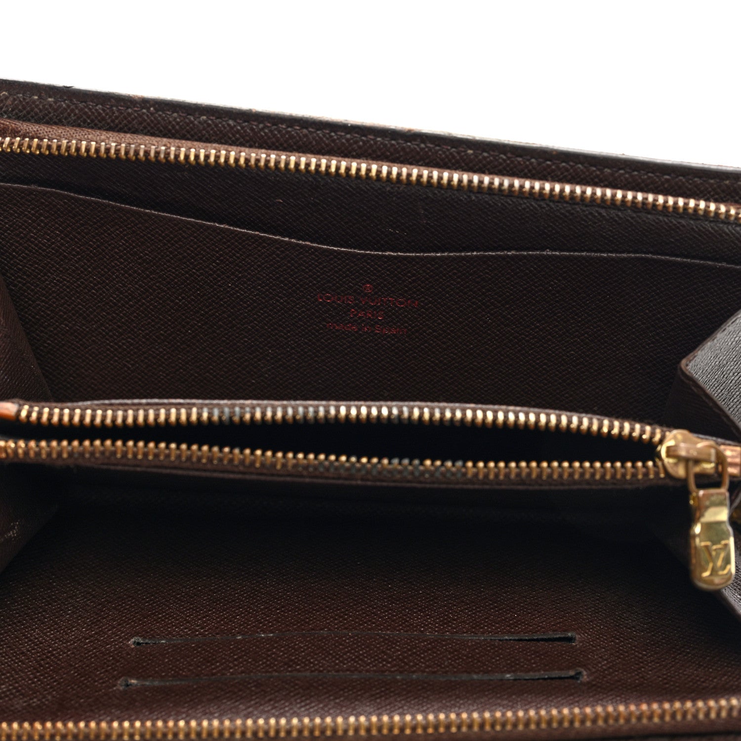 Damier Ebene Porte-Monnaie Zippe Zippy Wallet