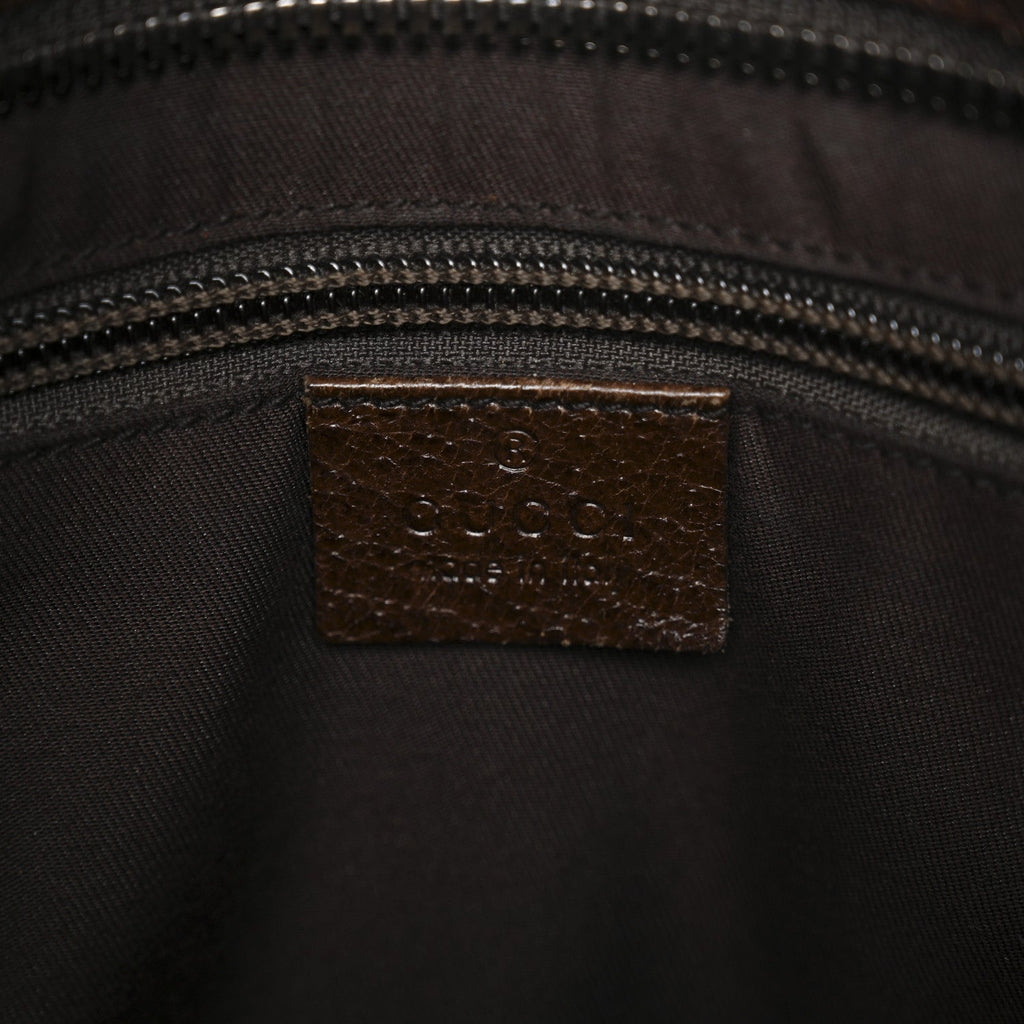 Monogram Flat Messenger Bag Dark Brown