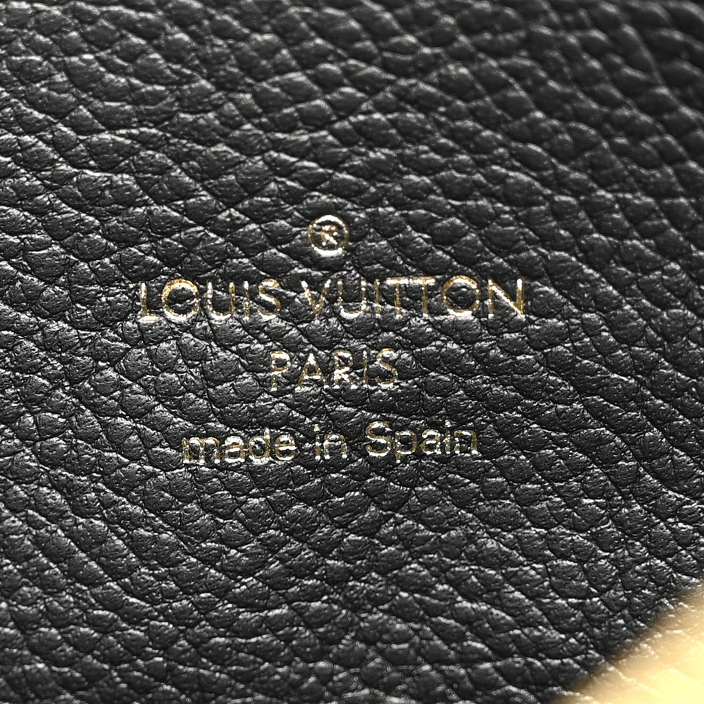Empreinte Monogram Giant Double Zip Pochette Black Cream