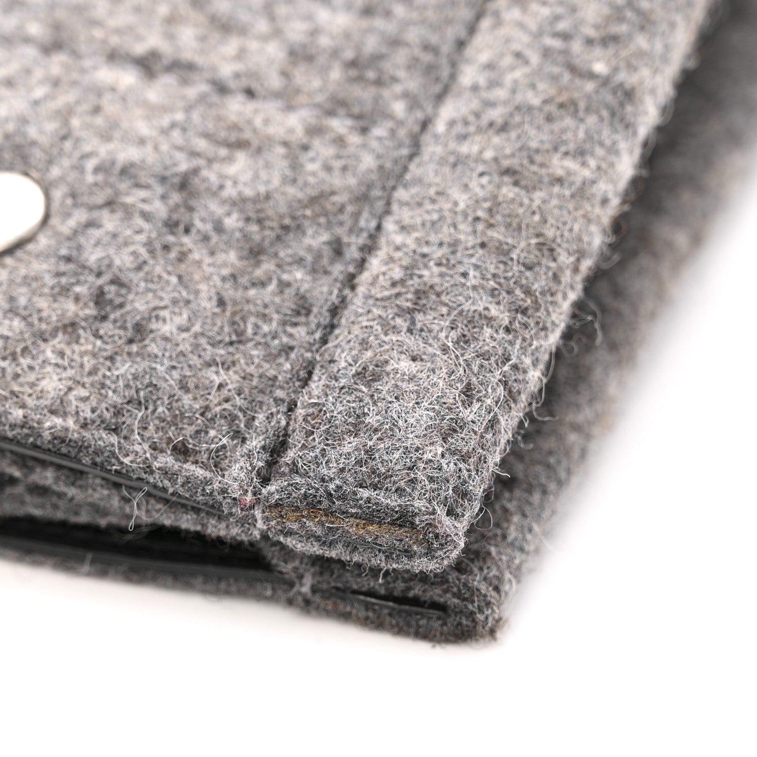 Wool Calfskin Rive Gauche Tote Grey