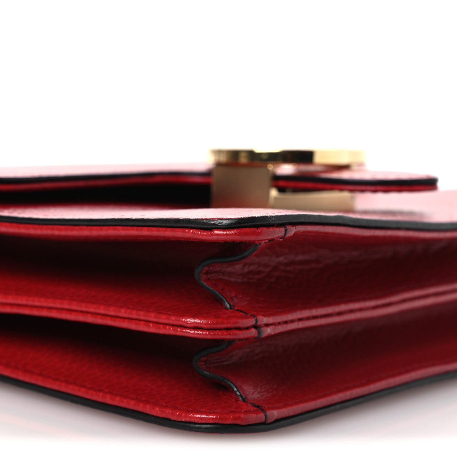 Dollar Calfskin Small Interlocking G Shoulder Bag Red