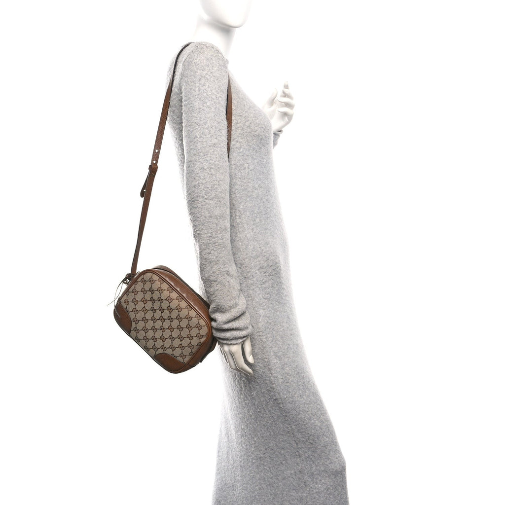 Monogram Mini Bree Messenger Bag Beige Tabacco