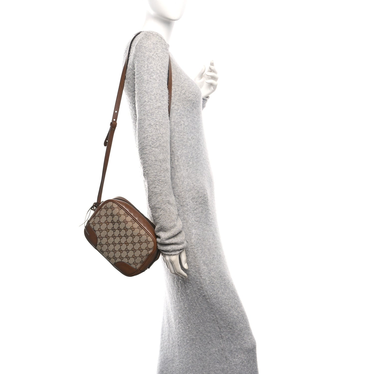 Monogram Mini Bree Messenger Bag Beige Tabacco